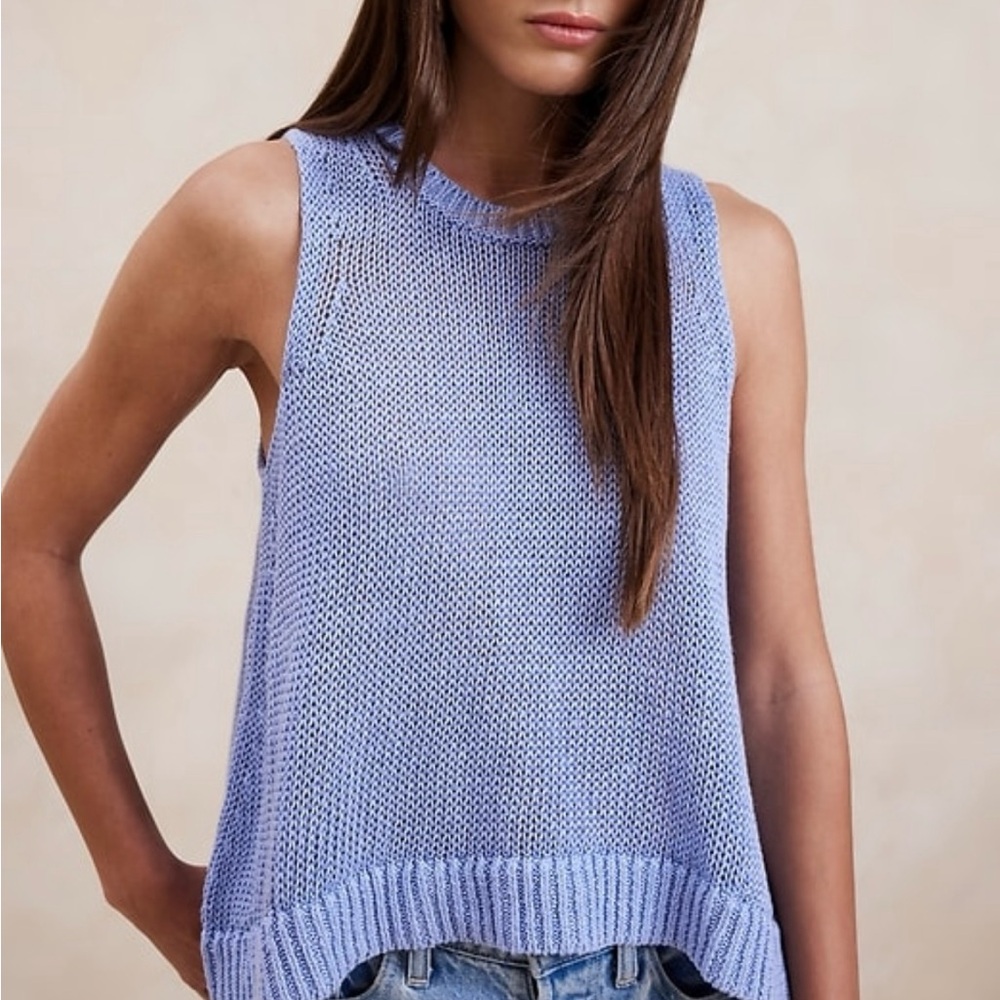 ISO! Linen Sleeveless Sweater